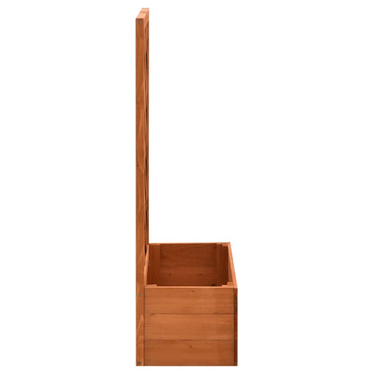 Odlingslåda med spaljé orange 50x25x90 cm massivt granträ