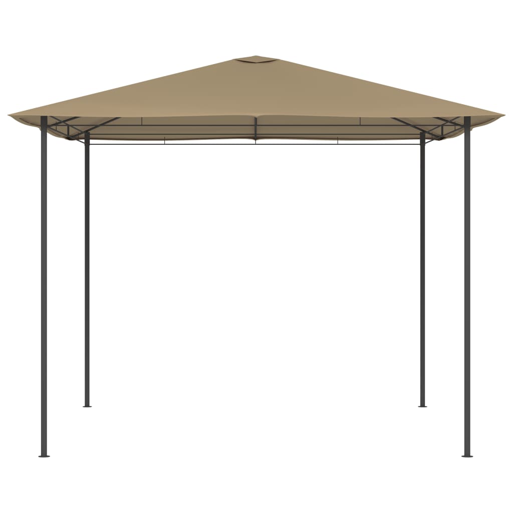 Paviljong 3x3x2,6 m taupe 160 g/m²