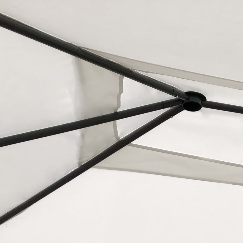 Paviljong 3x4x2,6 m gräddvit 160 g/m²