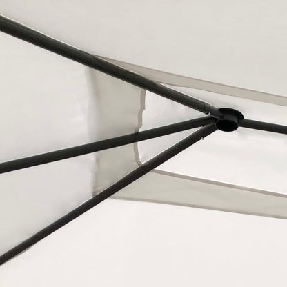 Paviljong 3x4x2,6 m gräddvit 160 g/m²