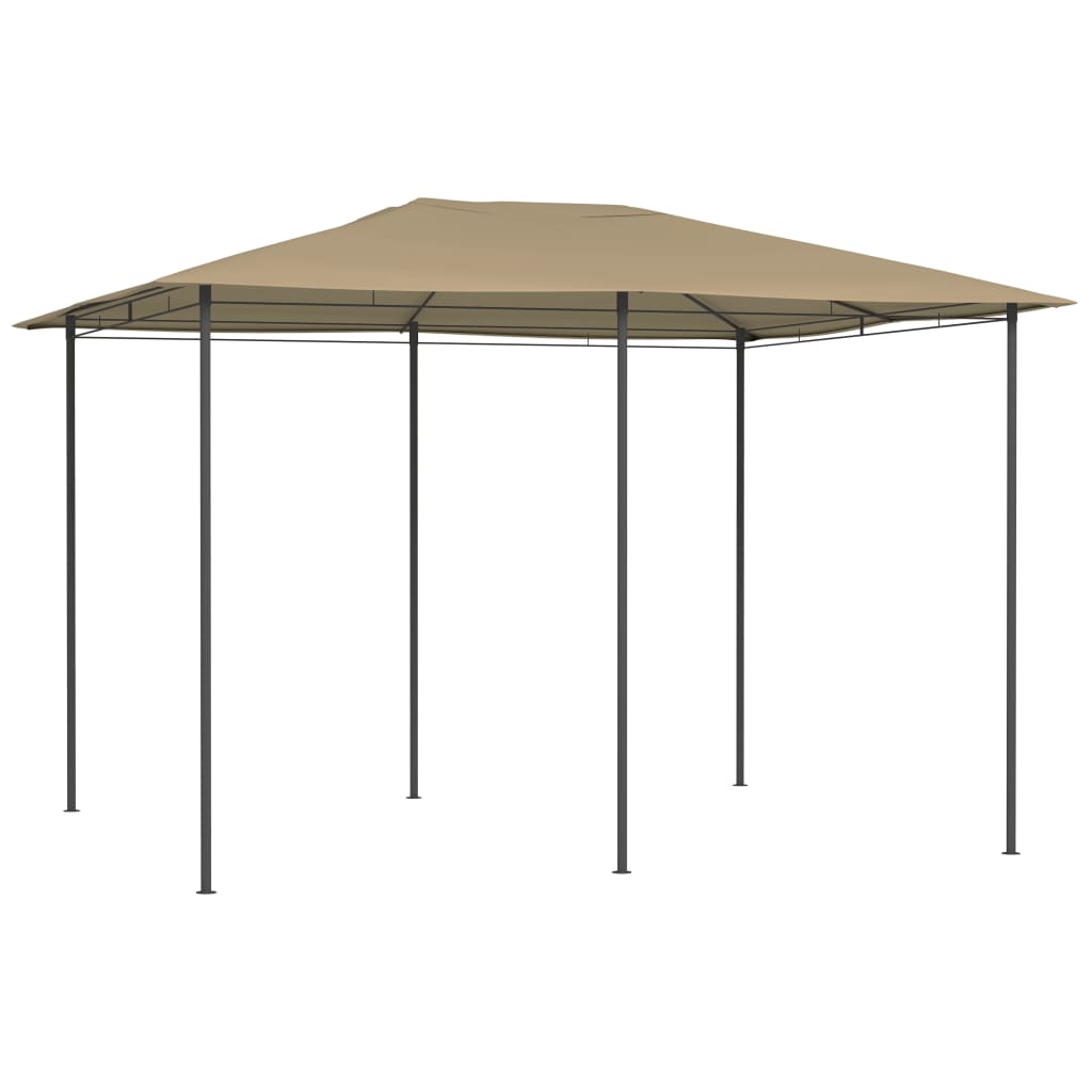 Paviljong 3x4x2,6 m taupe 160 g/m²