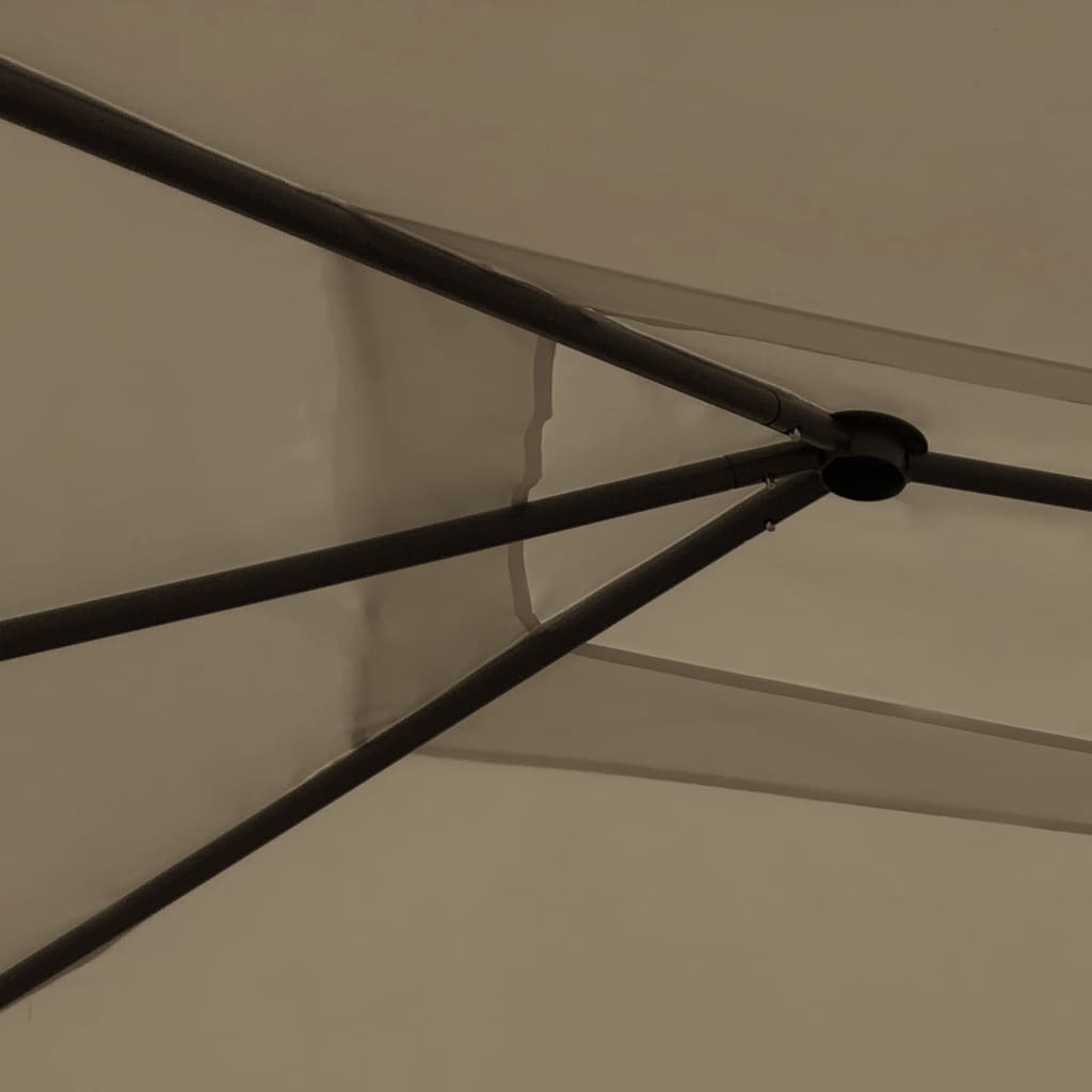 Paviljong 3x4x2,6 m taupe 160 g/m²