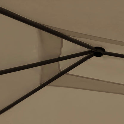 Paviljong 3x4x2,6 m taupe 160 g/m²