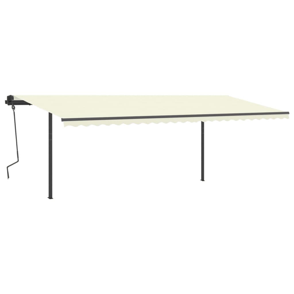 Markisstolpar set antracit 600x245 cm järn