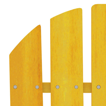 Adirondackstol massivt granträ gul