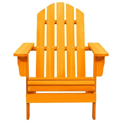 Adirondackstol massivt granträ orange