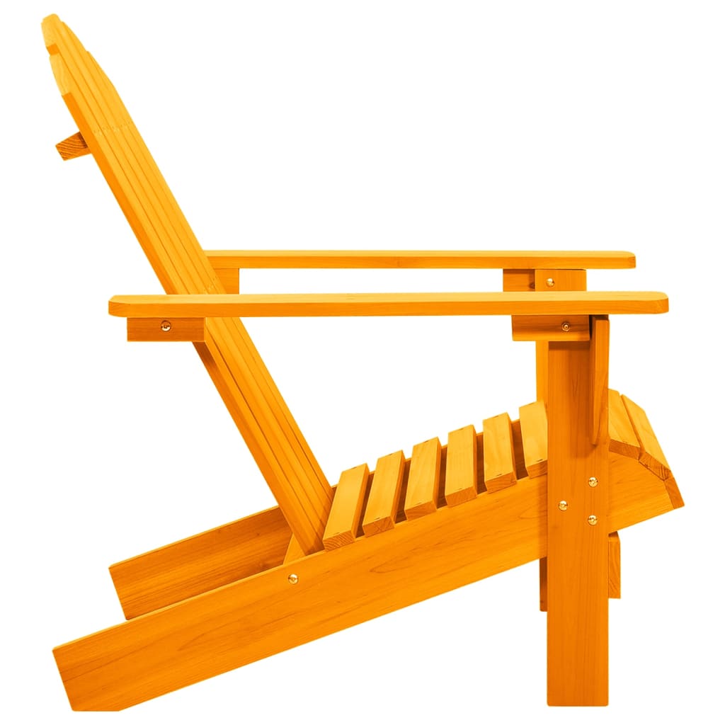 Adirondackstol massivt granträ orange