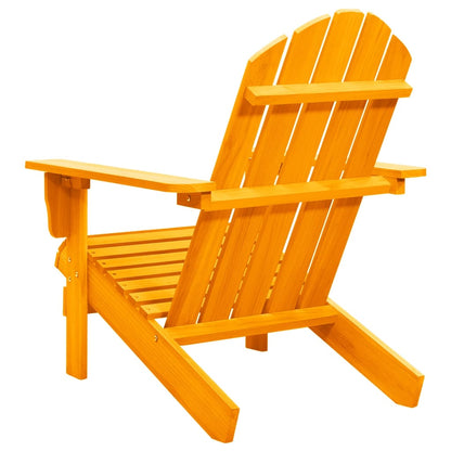 Adirondackstol massivt granträ orange