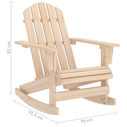 Gungstol adirondack massivt granträ