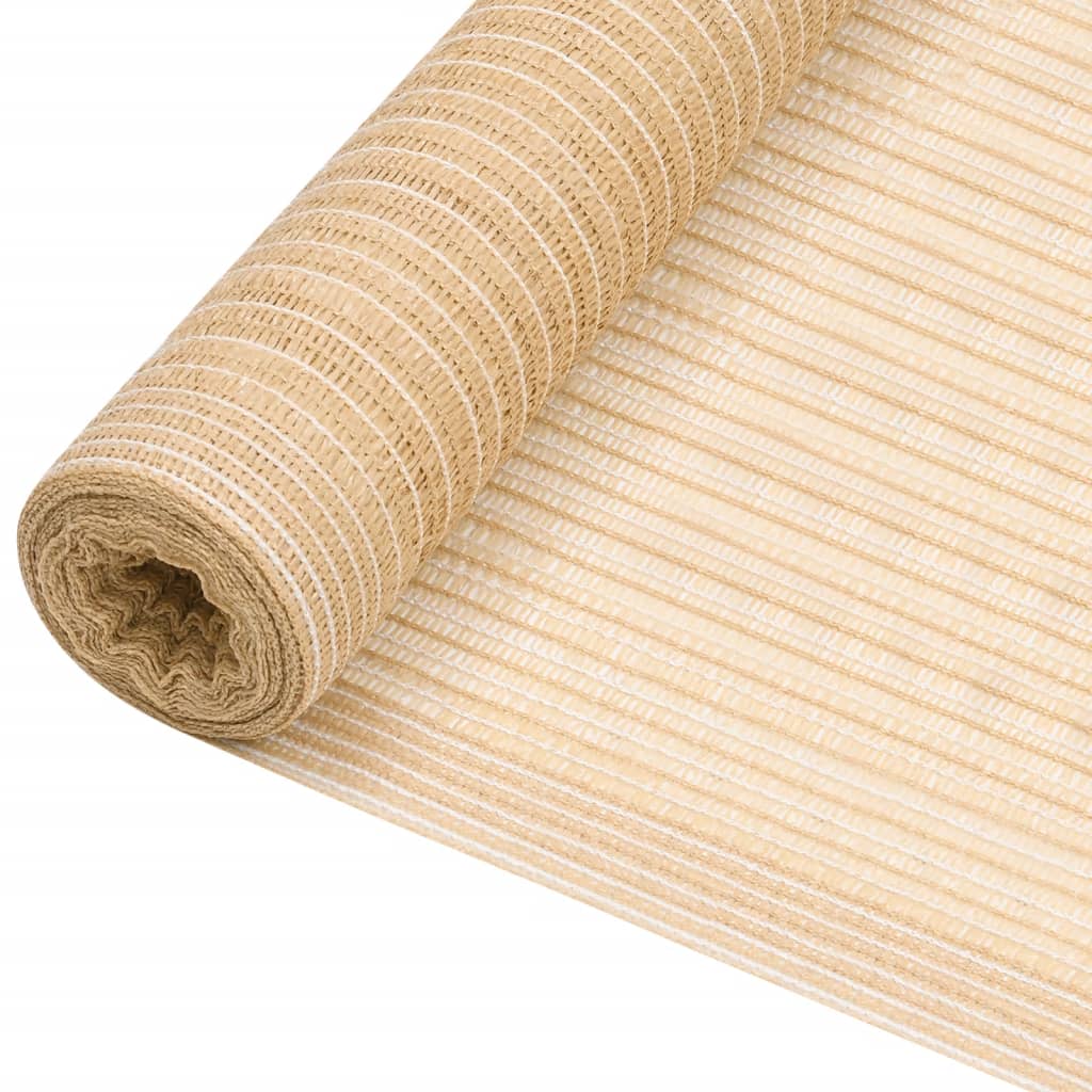 Insynsskyddsnät beige 3,6x25 m HDPE 195 g/m²