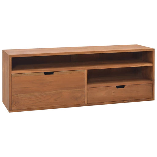 TV-bänk 110x30x40 cm massiv teak