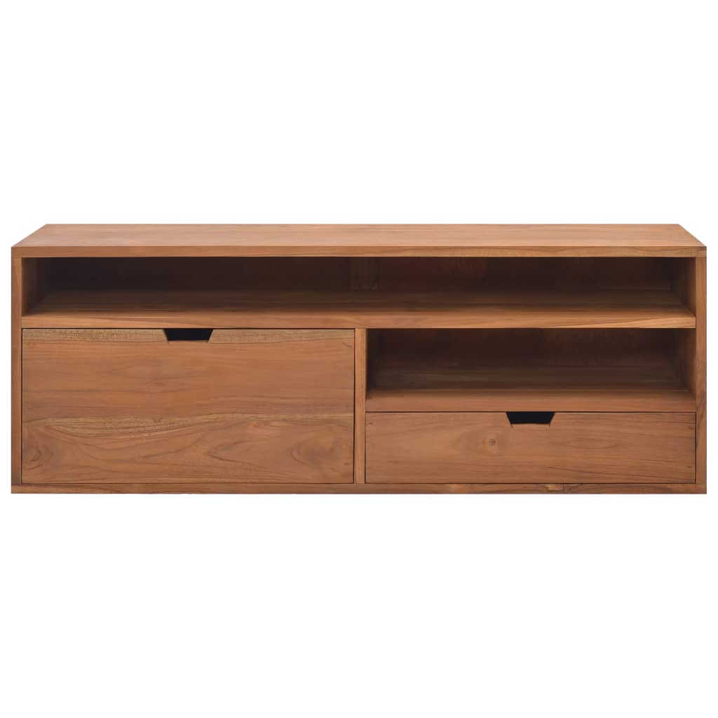 TV-bänk 110x30x40 cm massiv teak