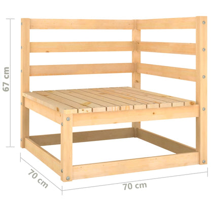 Hörnsektion till pallsoffa massiv furu