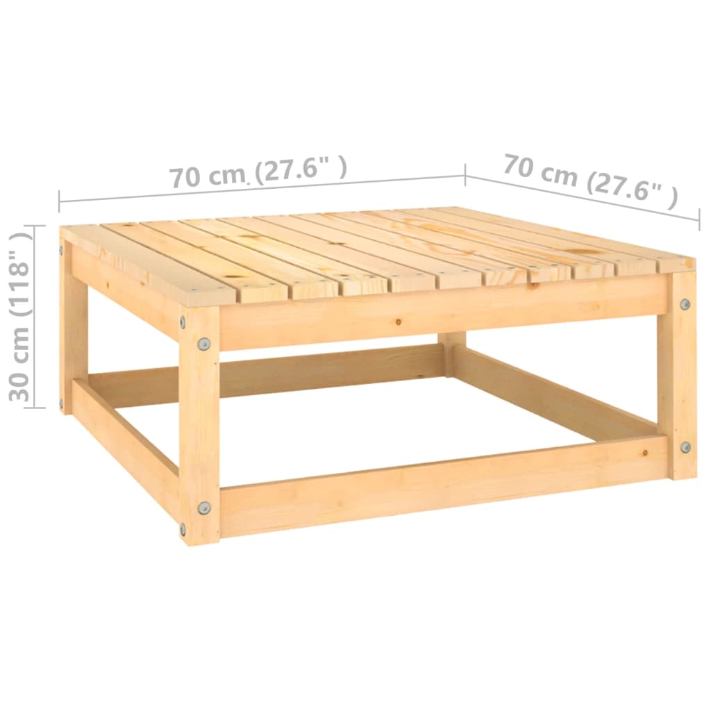 Loungegrupp 2 delar massiv furu