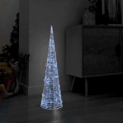 Ljuskon LED pyramid akryl kallvit 90 cm