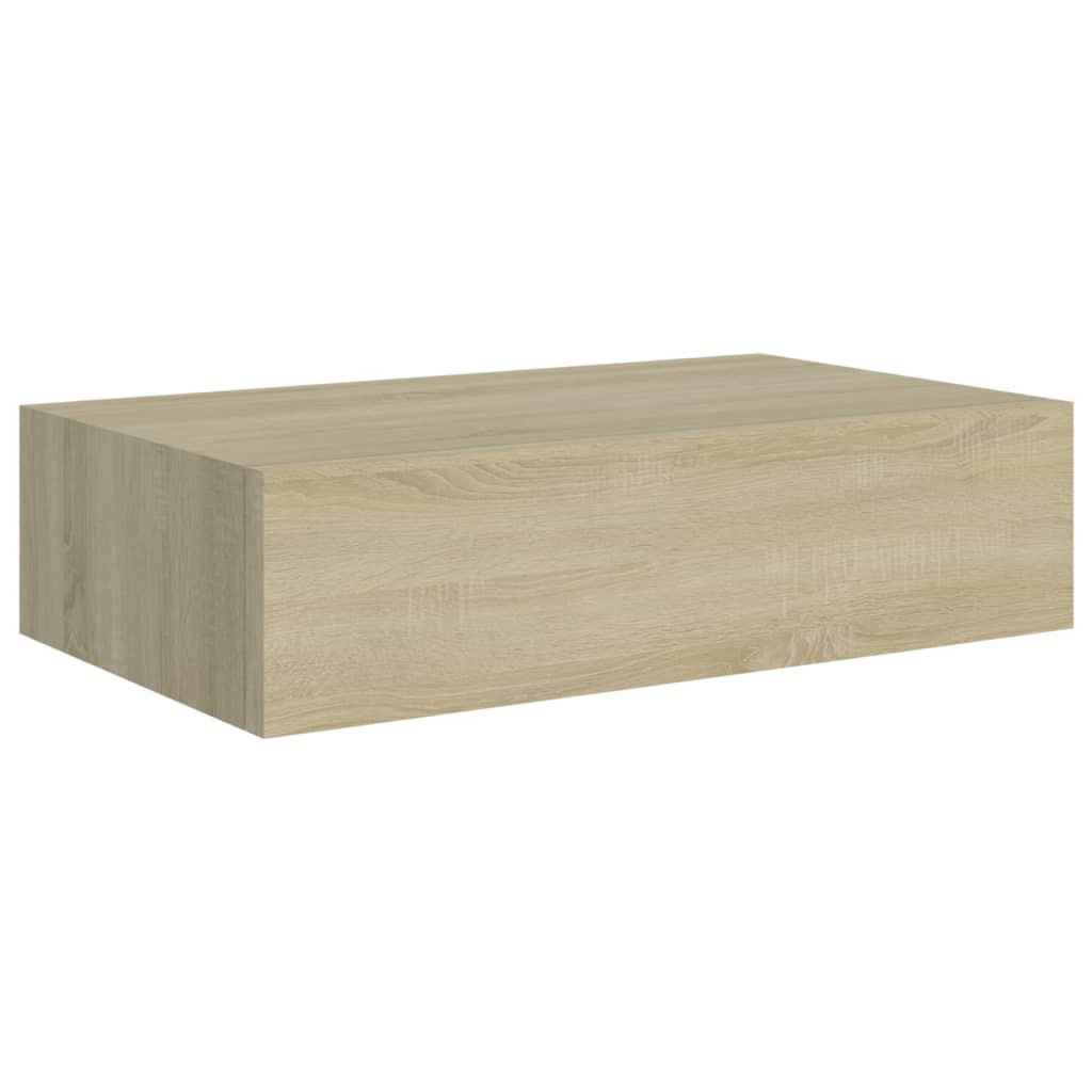 Väggmonterade lådor ek 2 st 40x23,5x10 cm MDF