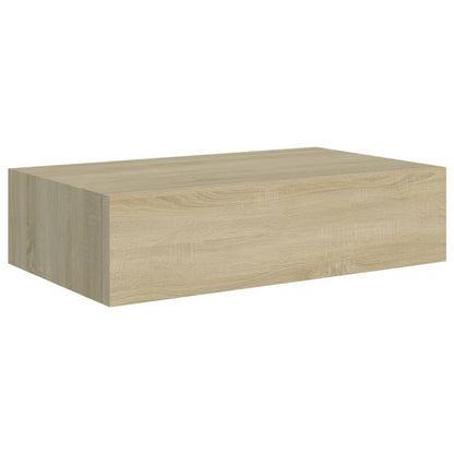 Väggmonterade lådor ek 2 st 40x23,5x10 cm MDF