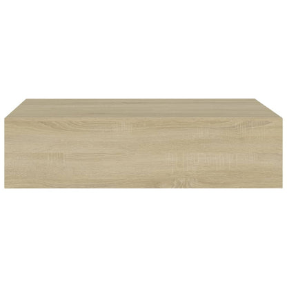 Väggmonterade lådor ek 2 st 40x23,5x10 cm MDF