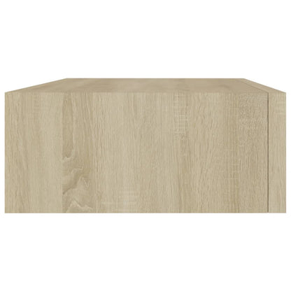 Väggmonterade lådor ek 2 st 40x23,5x10 cm MDF