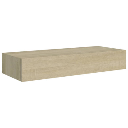 Väggmonterad låda ek 60x23,5x10 cm MDF