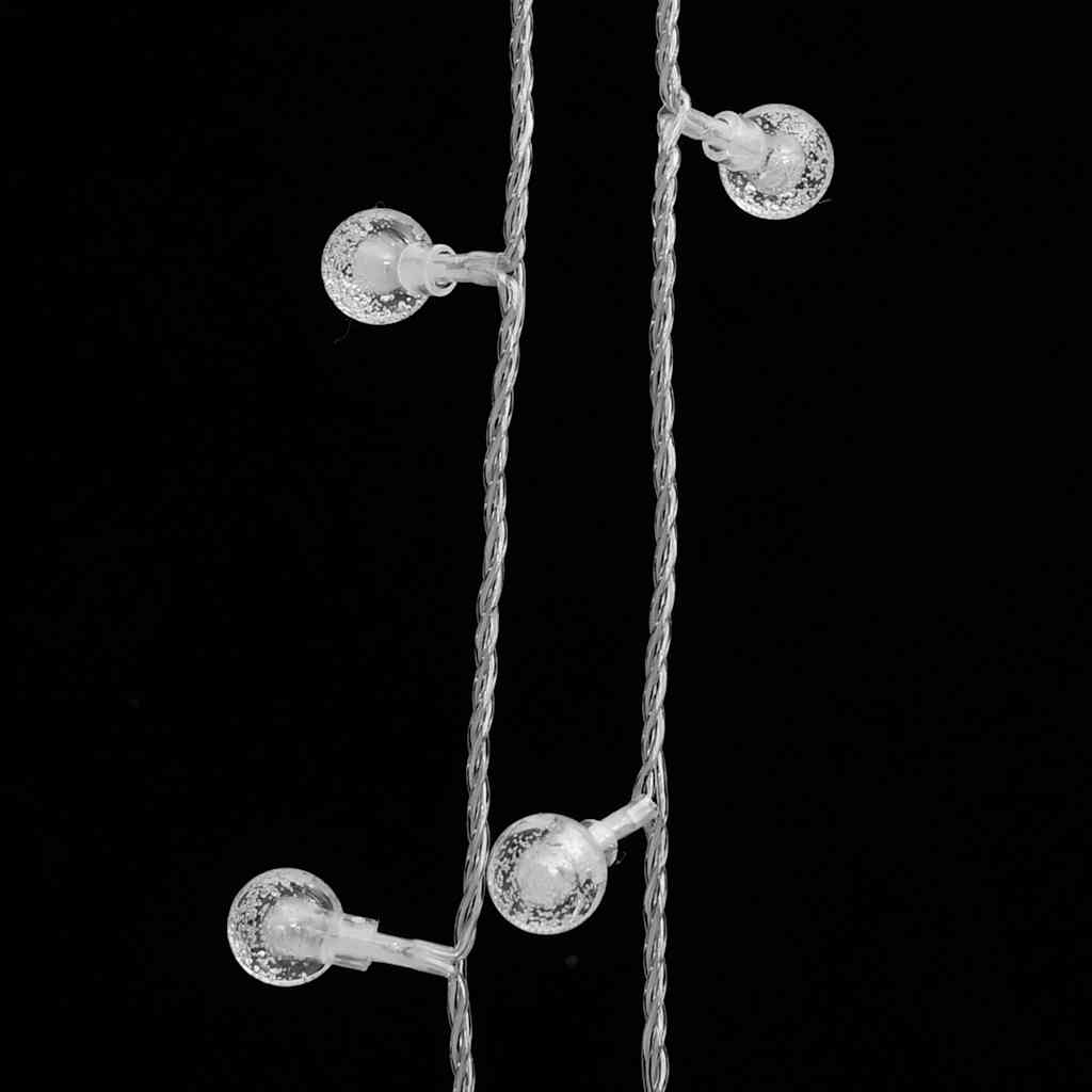 Ljusslinga 20 m bollar 200 lysdioder varmvit 8 funktioner