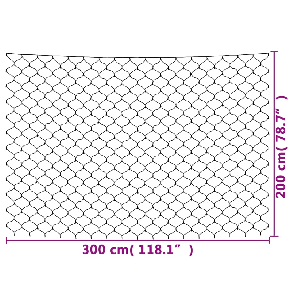 Ljusnät blå 3x2 m 204 LED inne/ute