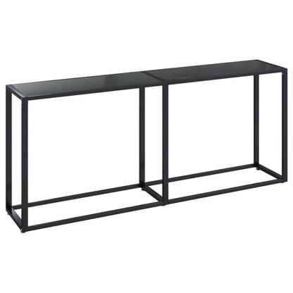 Konsolbord svart 180x35x75,5 cm härdat glas