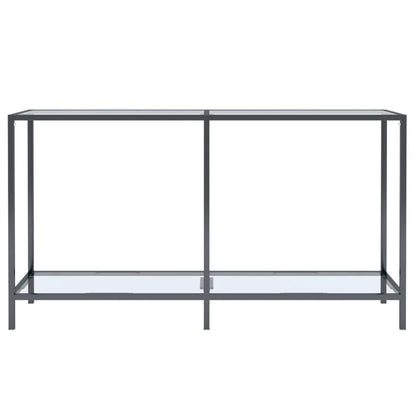 Konsolbord transparent 140x35x75,5 cm härdat glas