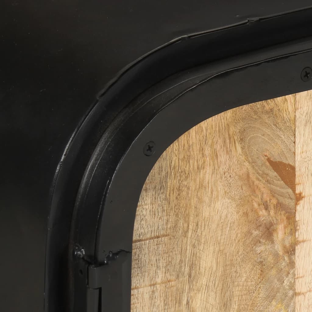 TV-bänk 110x30x45 cm grovt mangoträ