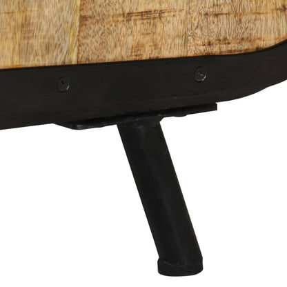 TV-bänk 110x30x45 cm grovt mangoträ