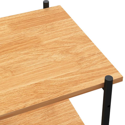 Hyllenhet med 5 hyllplan svart och ek 80x40x163 cm