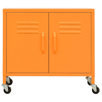 Förvaringsskåp orange 60x35x56 cm stål