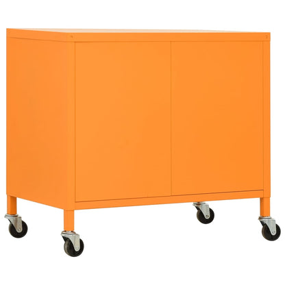 Förvaringsskåp orange 60x35x56 cm stål