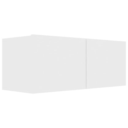 Tv-skåp 4 st vit 80x30x30 cm konstruerat trä