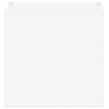 TV-skåp 3 delar vit konstruerat trä