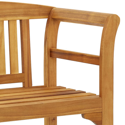 Trädgårdsbänk 114 cm massivt akaciaträ