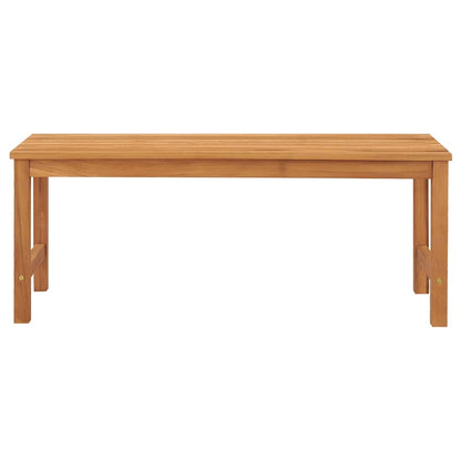 Trädgårdsbänk 114 cm massiv teak