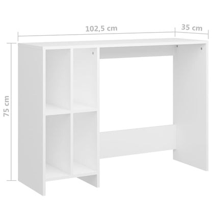 Datorbord 102,5x35x75 cm konstruerat trä