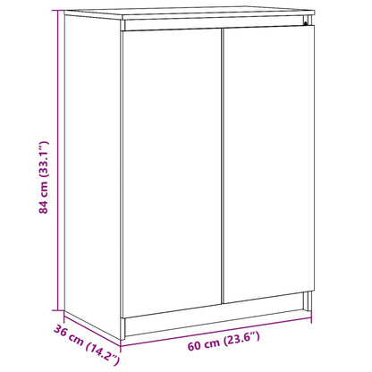 Skänk 60x36x84 cm massiv furu