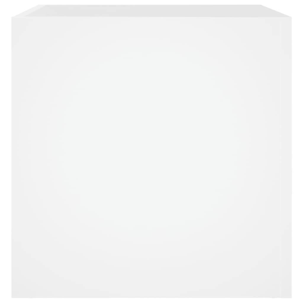 Odlingslåda vit 40x40x40 cm konstruerat trä