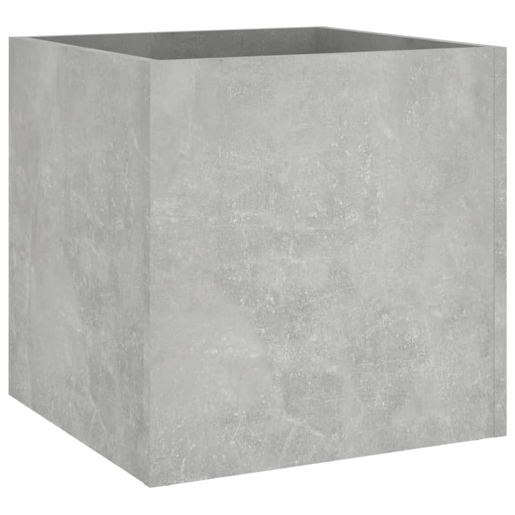 Odlingslåda betonggrå 40x40x40 cm konstruerat trä