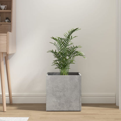 Odlingslåda betonggrå 40x40x40 cm konstruerat trä