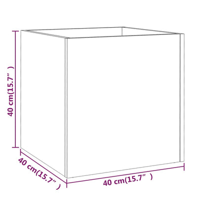 Odlingslåda betonggrå 40x40x40 cm konstruerat trä