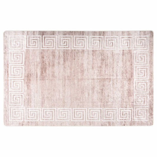 Matta tvättbar 160x230 cm beige halkfri