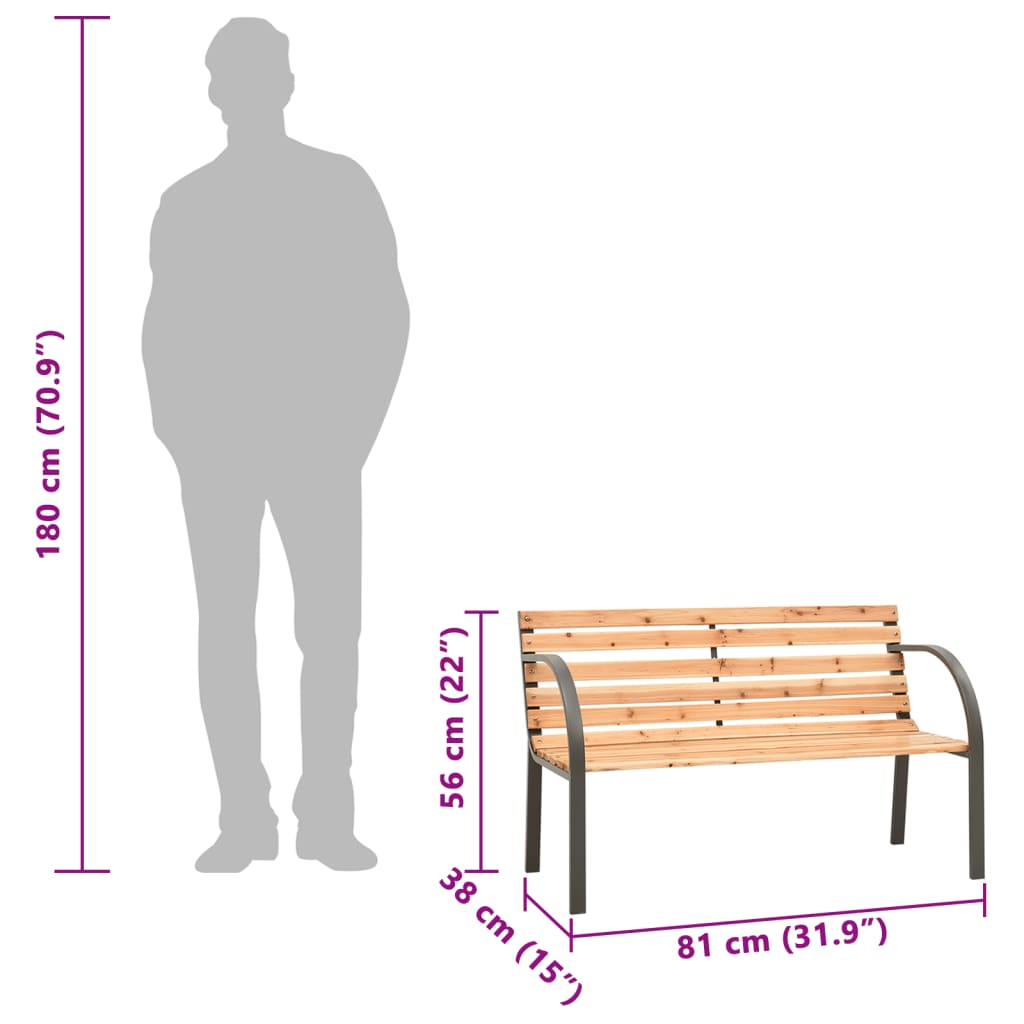 Barnbänk 81 cm kinesiskt granträ