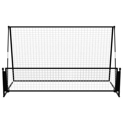 2-i-1 returnät/fotbollsmål 202x104x120 cm stål