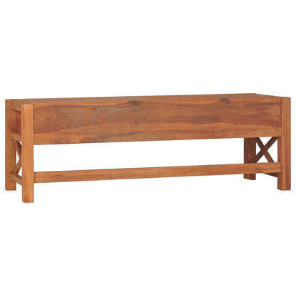 Tv-bänk med lådor 120x40x45 cm massiv teak