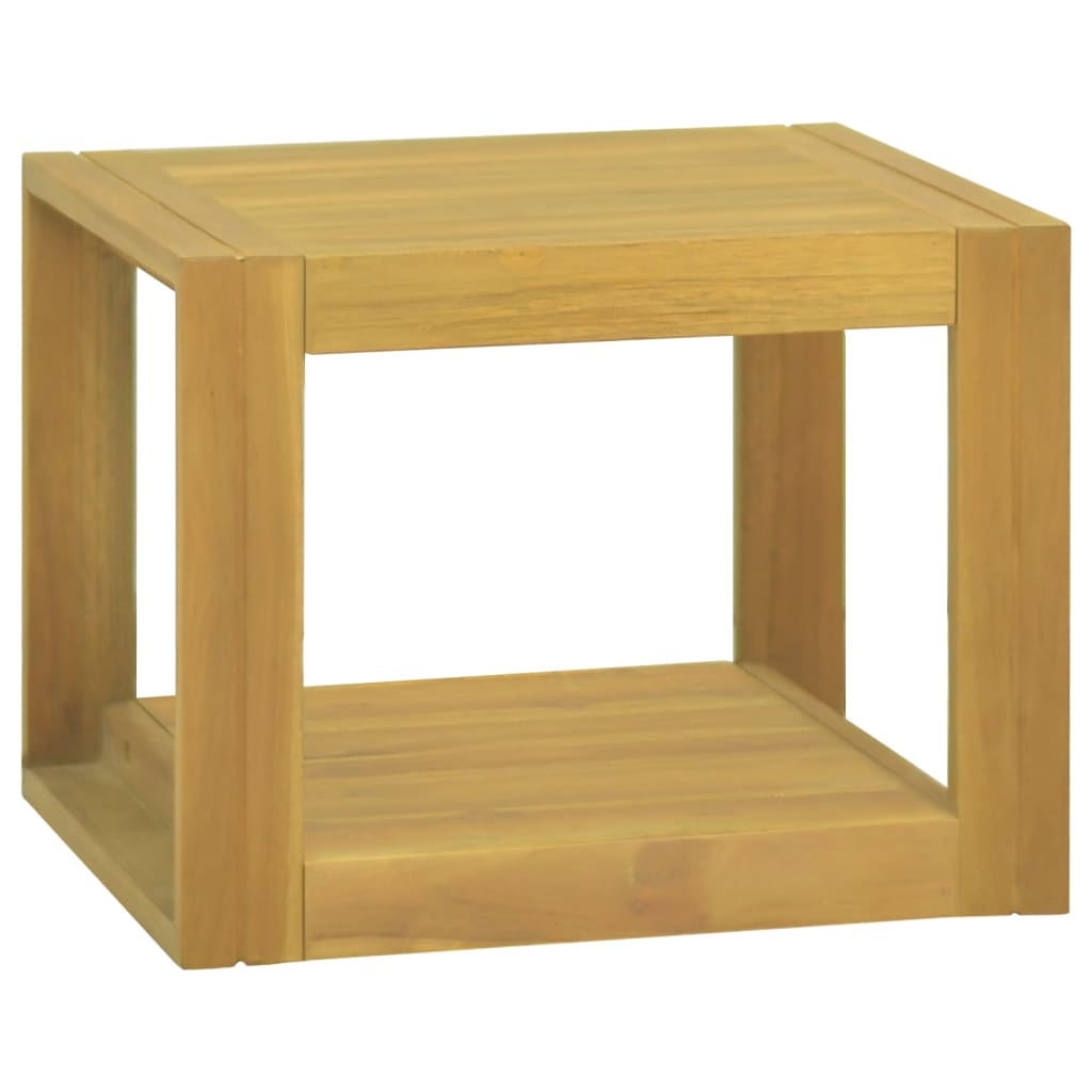 Väggmonterat badrumsskåp 45x45x35 cm massiv teak