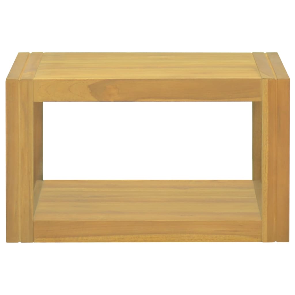 Väggmonterat badrumsskåp 60x45x35 cm massiv teak