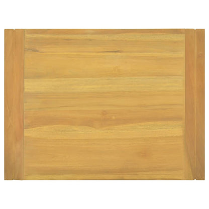 Väggmonterat badrumsskåp 60x45x35 cm massiv teak